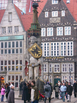 Der Roland - die Freiheitsstatue auf dem Bremer Marktplatz